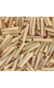 Miyuki twisted bugle beads 2x12mm Matted opaque antique beige TW2012-2022